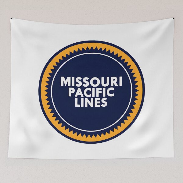 Item preview, Vintage Missouri Pacific Lines "MoPac" Blue and Gold Buzzsaw Logo designed and sold by CharlieDesings.