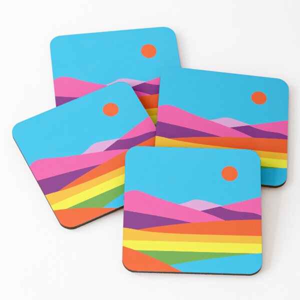Item preview, Abstract colorful landscape designed and sold by Design4uStudio.