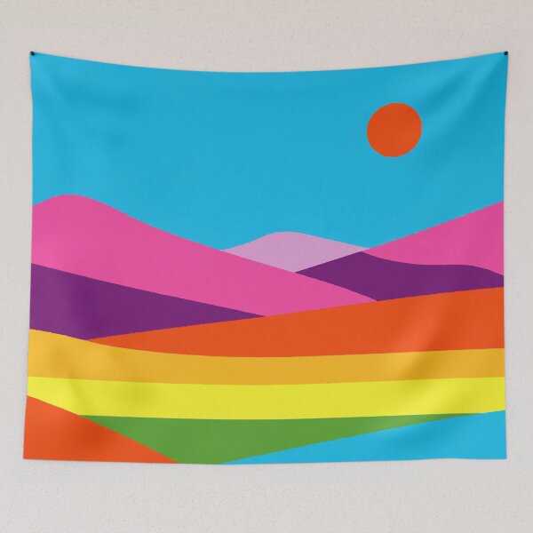 Item preview, Abstract colorful landscape designed and sold by Design4uStudio.