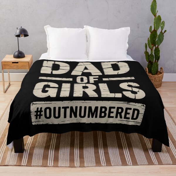 Item preview, Dad of Girls #Outnumbered – Proud Girl Dad Humor Quote designed and sold by flagylART.