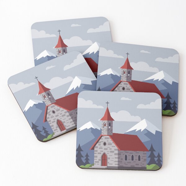 Item preview, Church in a green landscape designed and sold by Design4uStudio.