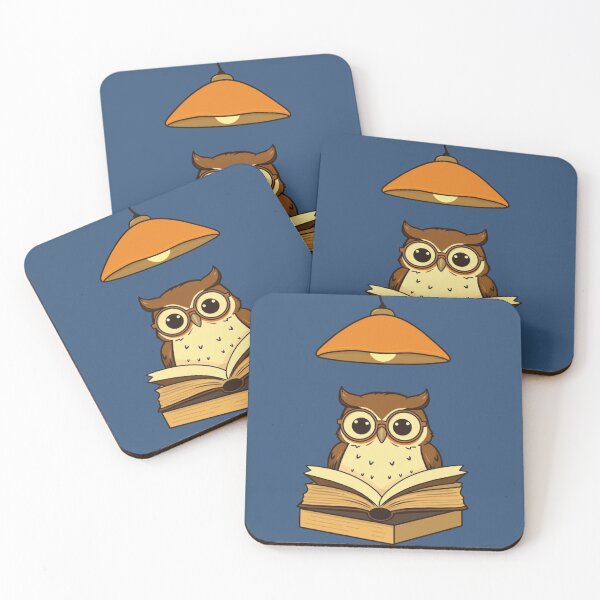 Item preview, Wise Owl Night Reader – Vintage 70s Lamp & Quiet Study designed and sold by HappySproutArt.