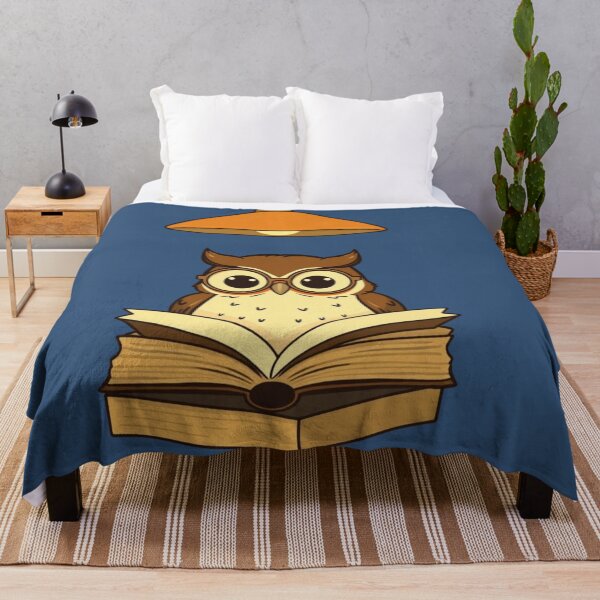 Item preview, Wise Owl Night Reader – Vintage 70s Lamp & Quiet Study designed and sold by HappySproutArt.