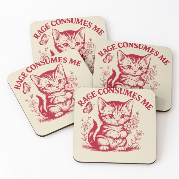 Item preview, Rage-Consumes Me-Cat Flower-Cute Kitty-Cat Meme designed and sold by jolihanot.