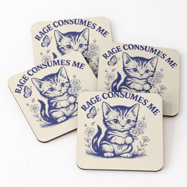 Item preview, Rage-Consumes Me-Cat Flower-Cute Kitty-Cat Meme designed and sold by jolihanot.