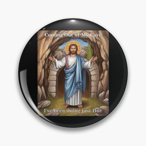 Item preview, Jesus Coming Out Of My Cave And I've Been Doing Just Fine18 designed and sold by MarryIsMonth.