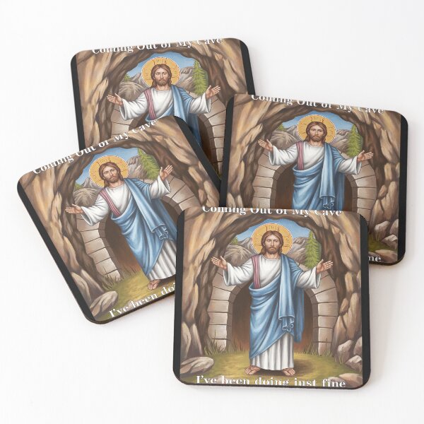 Item preview, Jesus Coming Out Of My Cave And I've Been Doing Just Fine18 designed and sold by MarryIsMonth.