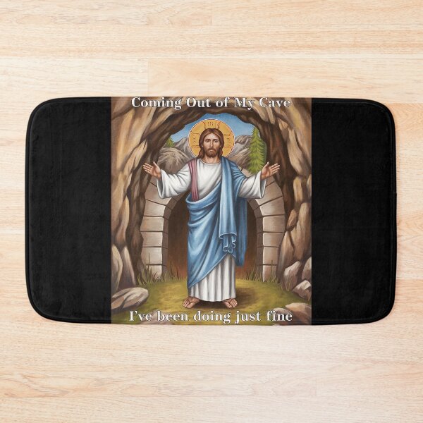 Item preview, Jesus Coming Out Of My Cave And I've Been Doing Just Fine18 designed and sold by MarryIsMonth.