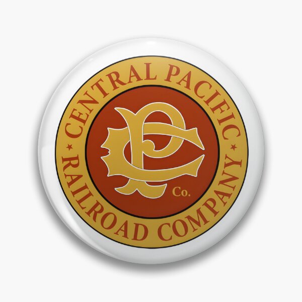 Item preview, Vintage Central Pacific Railroad Company Circular Monogram Logo designed and sold by CharlieDesings.