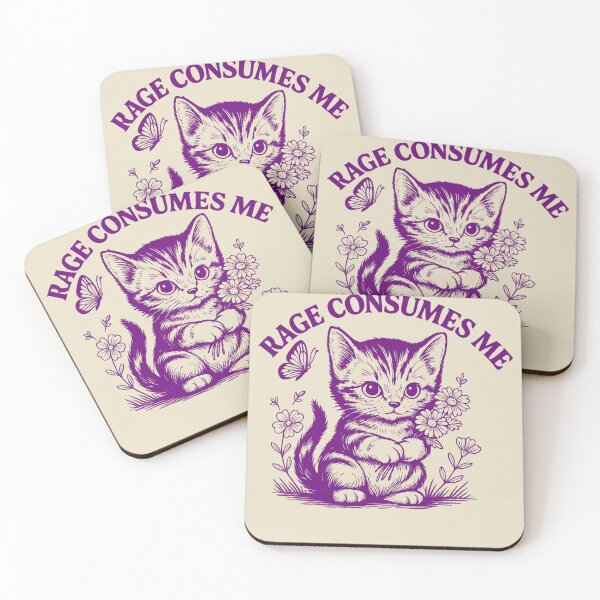 Item preview, Rage-Consumes Me-Cat Flower-Cute Kitty-Cat Meme designed and sold by jolihanot.