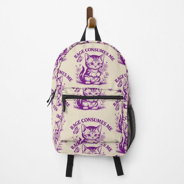 Item preview, Rage-Consumes Me-Cat Flower-Cute Kitty-Cat Meme designed and sold by jolihanot.