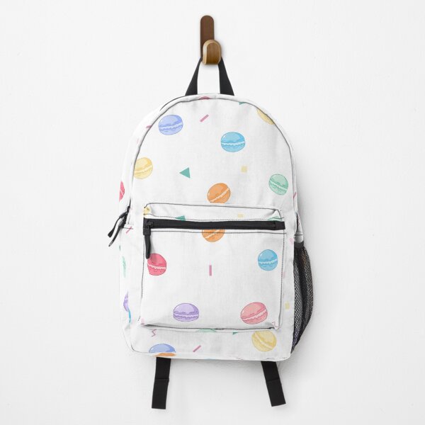 Item preview, Seamless Pattern of Colorful Sweet Macarons with Pastel Geometric Elements designed and sold by MathuraPresent.