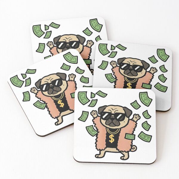Item preview, Pug life, Money Pug designed and sold by DogGarden.