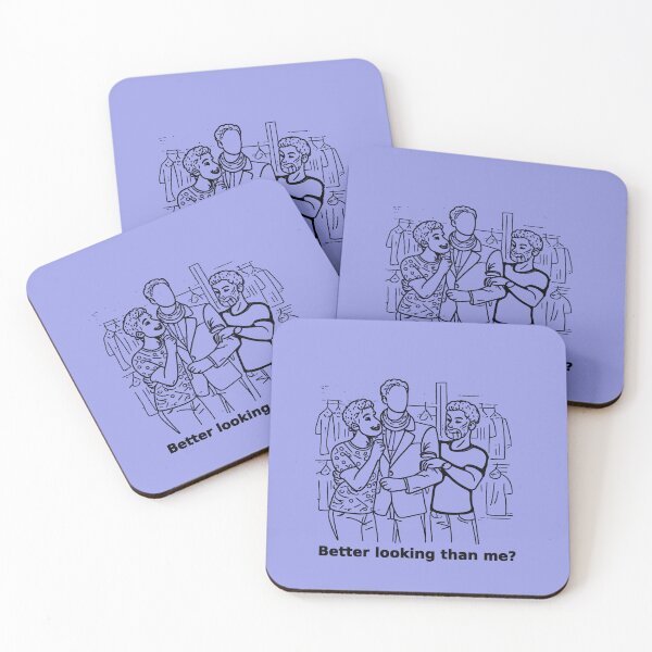 Item preview, Better Looking Than Me? Gay Humor Fashion Store Cartoon designed and sold by Elando1212.