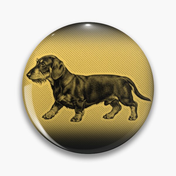 Item preview, Wire Haired Dachshund Golden Portrait designed and sold by RPrintPulse.