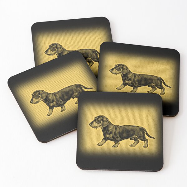Item preview, Wire Haired Dachshund Golden Portrait designed and sold by RPrintPulse.