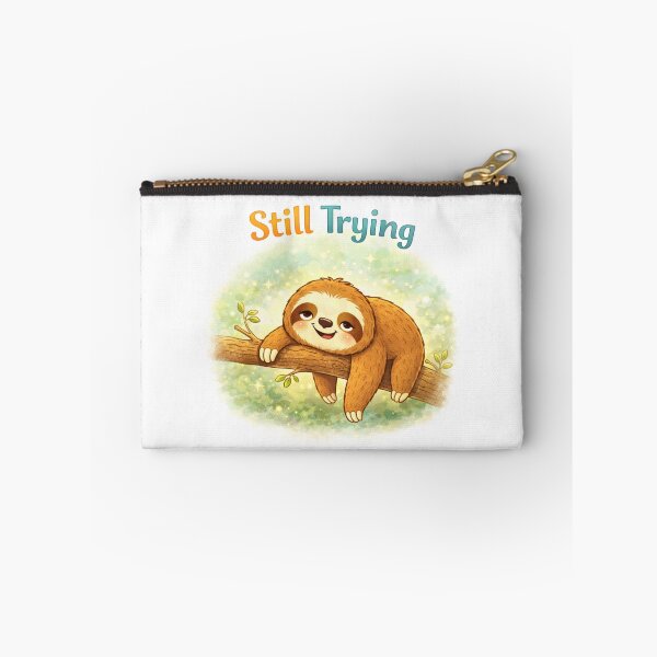 Item preview, Still Trying Sloth – Cute Progress Motivation designed and sold by PunchDrop.