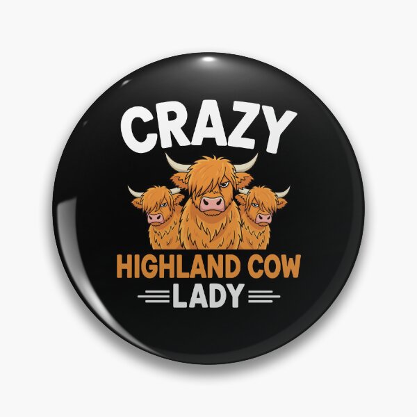 Item preview, Crazy Highland Cow Lady designed and sold by MysticMirth.