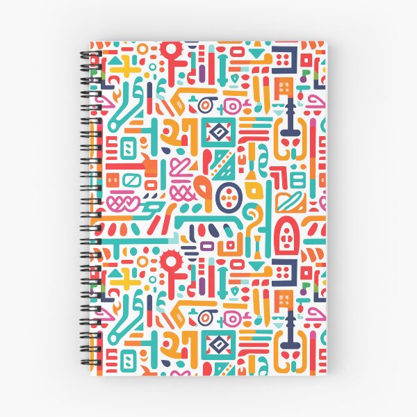 Item preview, Abstract tribal blue and yellow pattern consisted of folk symbols designed and sold by y-a-y.
