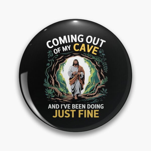 Item preview, Jesus Coming Out Of My Cave And I've Been Doing Just Fine34 designed and sold by MarryIsMonth.