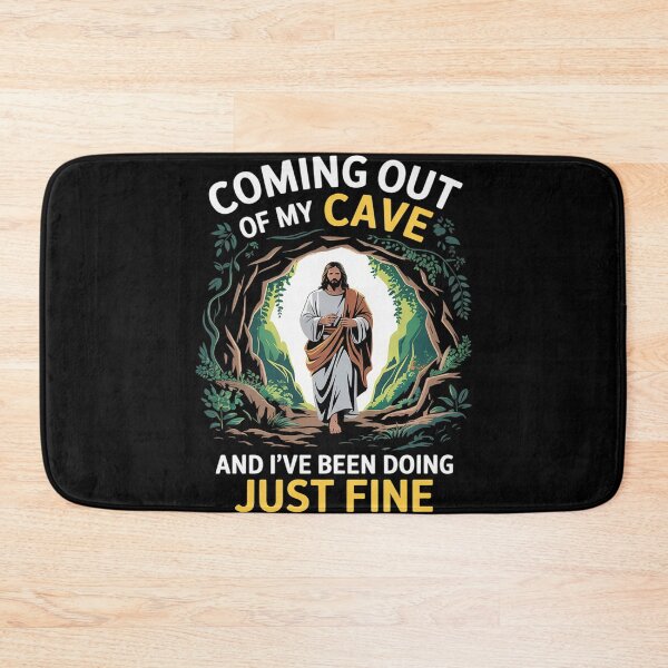 Item preview, Jesus Coming Out Of My Cave And I've Been Doing Just Fine34 designed and sold by MarryIsMonth.
