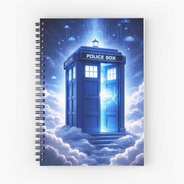 Item preview, Blue Cloud Police Box designed and sold by Build5Nines.