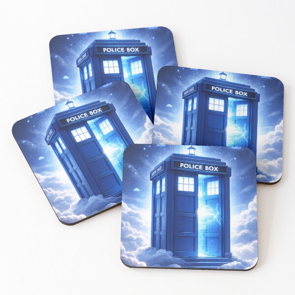 Item preview, Blue Cloud Police Box designed and sold by Build5Nines.