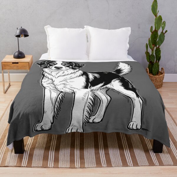 Item preview, Black And White Dog dog line art designed and sold by Uglyandcute.