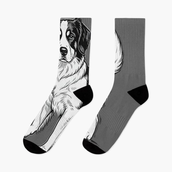 Item preview, Black And White Dog dog line art designed and sold by Uglyandcute.