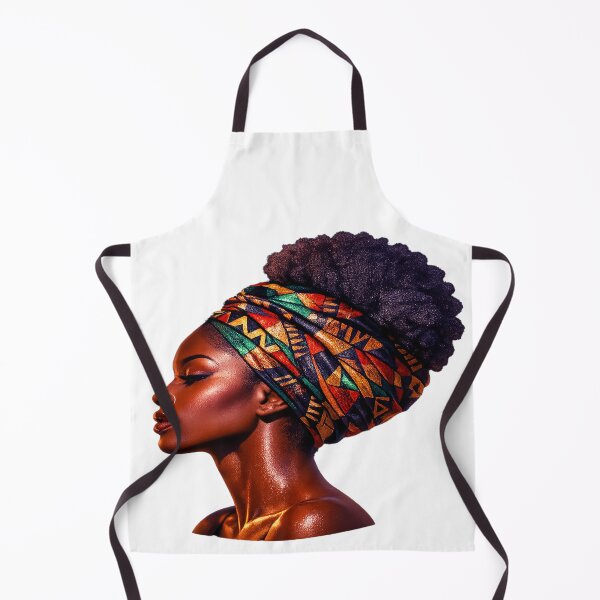 Item preview, Vibrant Afro-Futuristic Queen Profile Sticker – Modern Ankara Glow Vinyl Art 2025 designed and sold by ARTCREATESHOP.