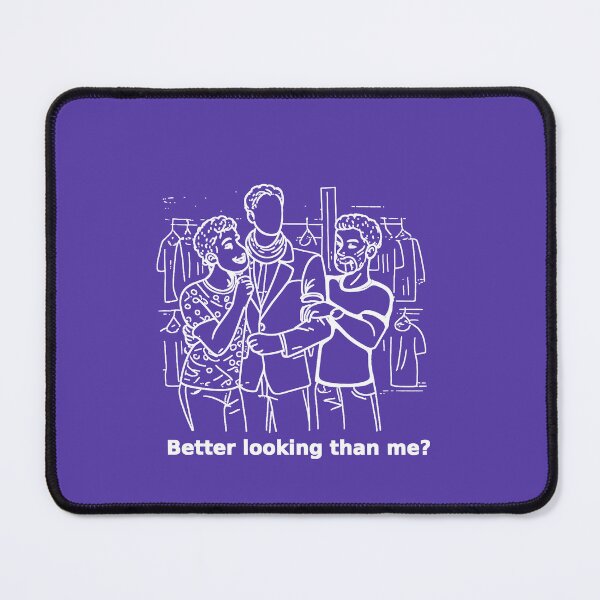 Item preview, Mannequin Flirt White Outline Gay Humor Cartoon designed and sold by Elando1212.