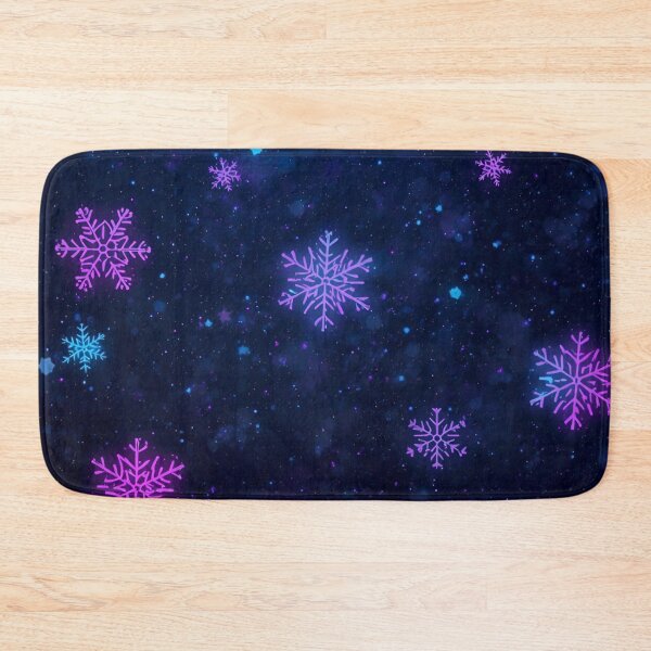 Item preview, Neon Purple and Blue Glowing Snowflake Pattern designed and sold by LakLuxe studio .