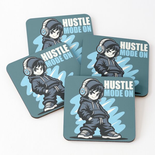 Item preview, Hustle Mode On – Streetwear Hoodie Character Graphic designed and sold by FlipFit.