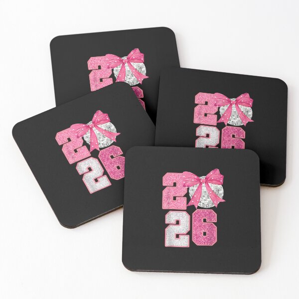 Item preview, Happy New Year 2026 Disco Ball Pink Coquette Bow Family designed and sold by Juansustait.
