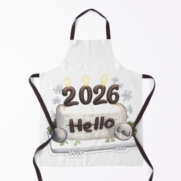 Item preview, Hello 2026 – Cute New Year Cake Celebration Sticker designed and sold by Gurjeetpixelart.