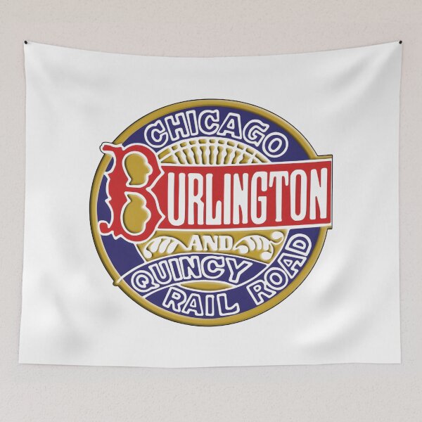 Item preview, Vintage Chicago, Burlington and Quincy Railroad "Burlington Route" Logo designed and sold by CharlieDesings.