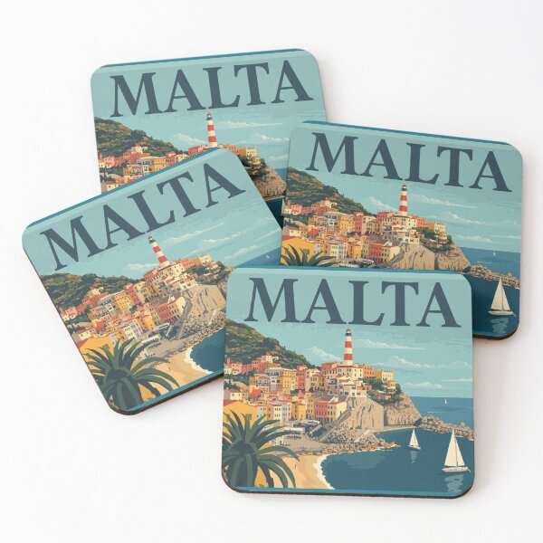 Item preview, Malta Travel Poster designed and sold by CaliforniaDi.