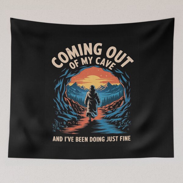 Item preview, Jesus Coming Out Of My Cave And I've Been Doing Just Fine40 designed and sold by MarryIsMonth.