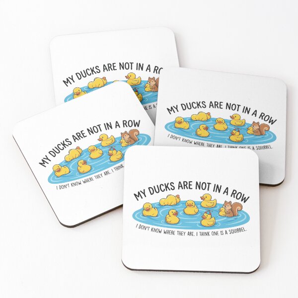 Item preview, My Ducks Are Not In A Row - Funny Chaos ADHD Mental Health Meme designed and sold by Petzzz.
