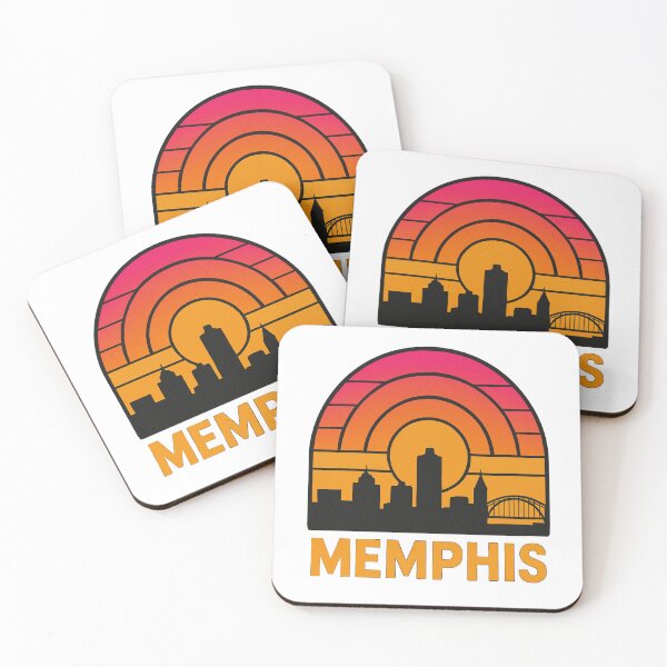 Item preview, Memphis Retro City Sunset | Vintage Tennessee Skyline Art designed and sold by Globalcitytees.