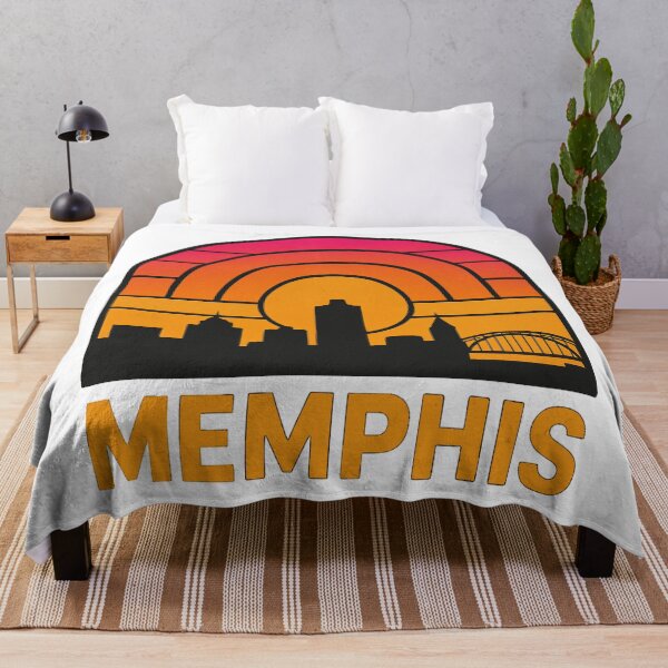 Item preview, Memphis Retro City Sunset | Vintage Tennessee Skyline Art designed and sold by Globalcitytees.