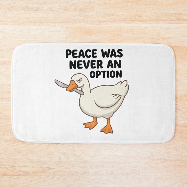 Item preview, Peace Was Never An Option Goose - Funny Chaotic Evil Bird with Knife designed and sold by Petzzz.