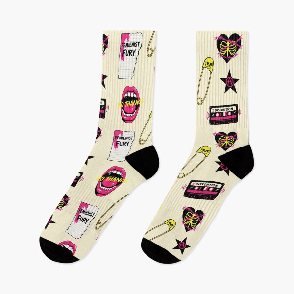 Item preview, Neon Punk Feminist Fury Illustration | Rebel Anarchy DIY Art designed and sold by Imaginationbeyond.