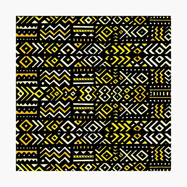 Item preview, Traditional African Bogolan Pattern – Seamless Malian Pattern designed and sold by Wolagno.