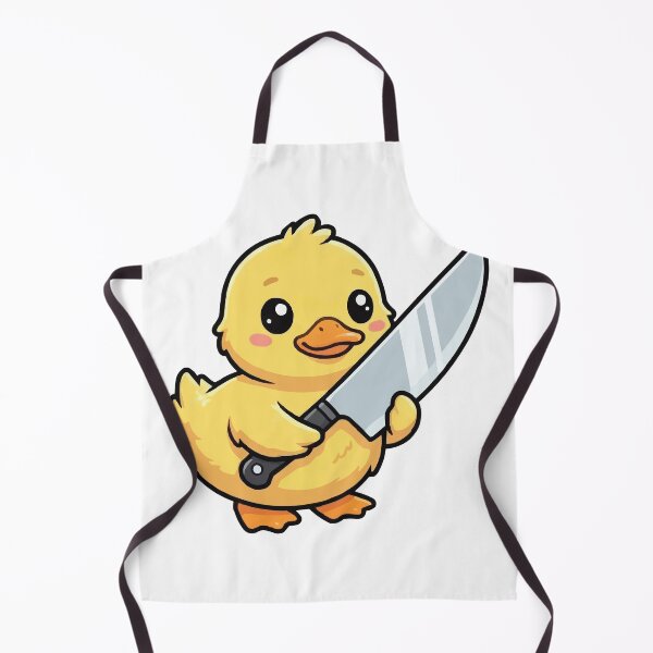 Item preview, Cute But Deadly Duckling - Baby Duck Holding Knife Meme designed and sold by Petzzz.