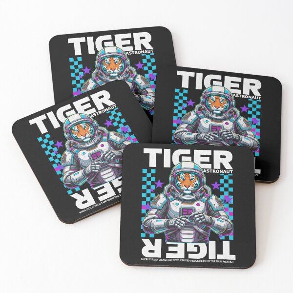 Item preview, Tiger Astronaut Neon Voyager designed and sold by dreephic22.