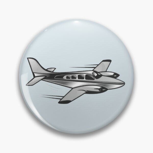 Item preview, multi grey and white airplane two engines pilot designed and sold by PilotandPlane.