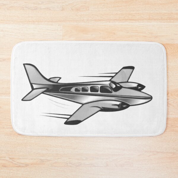 Item preview, multi grey and white airplane two engines pilot designed and sold by PilotandPlane.
