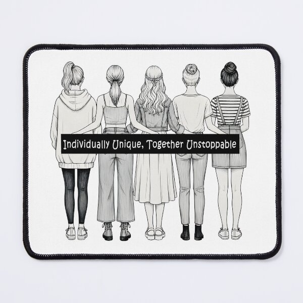 Item preview, Individually Unique, Together Unstoppable – Women Unity Illustration designed and sold by Senkov.