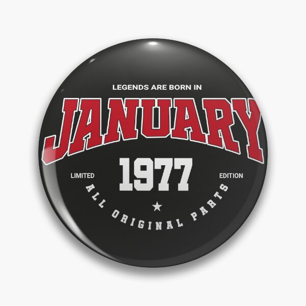 Item preview, January legends 1977 designed and sold by HB Shirts.